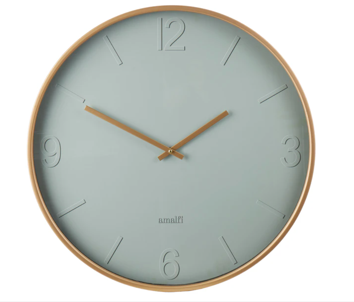 Amalfi Green Gold Clock