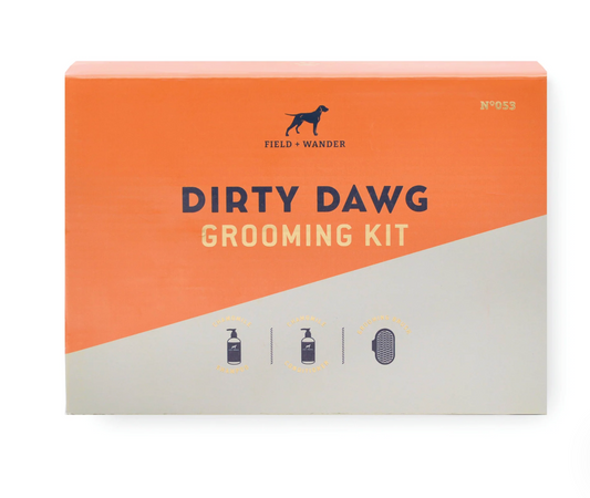 Dirty Dawg Grooming Set - Shampoo, Conditioner, Brush