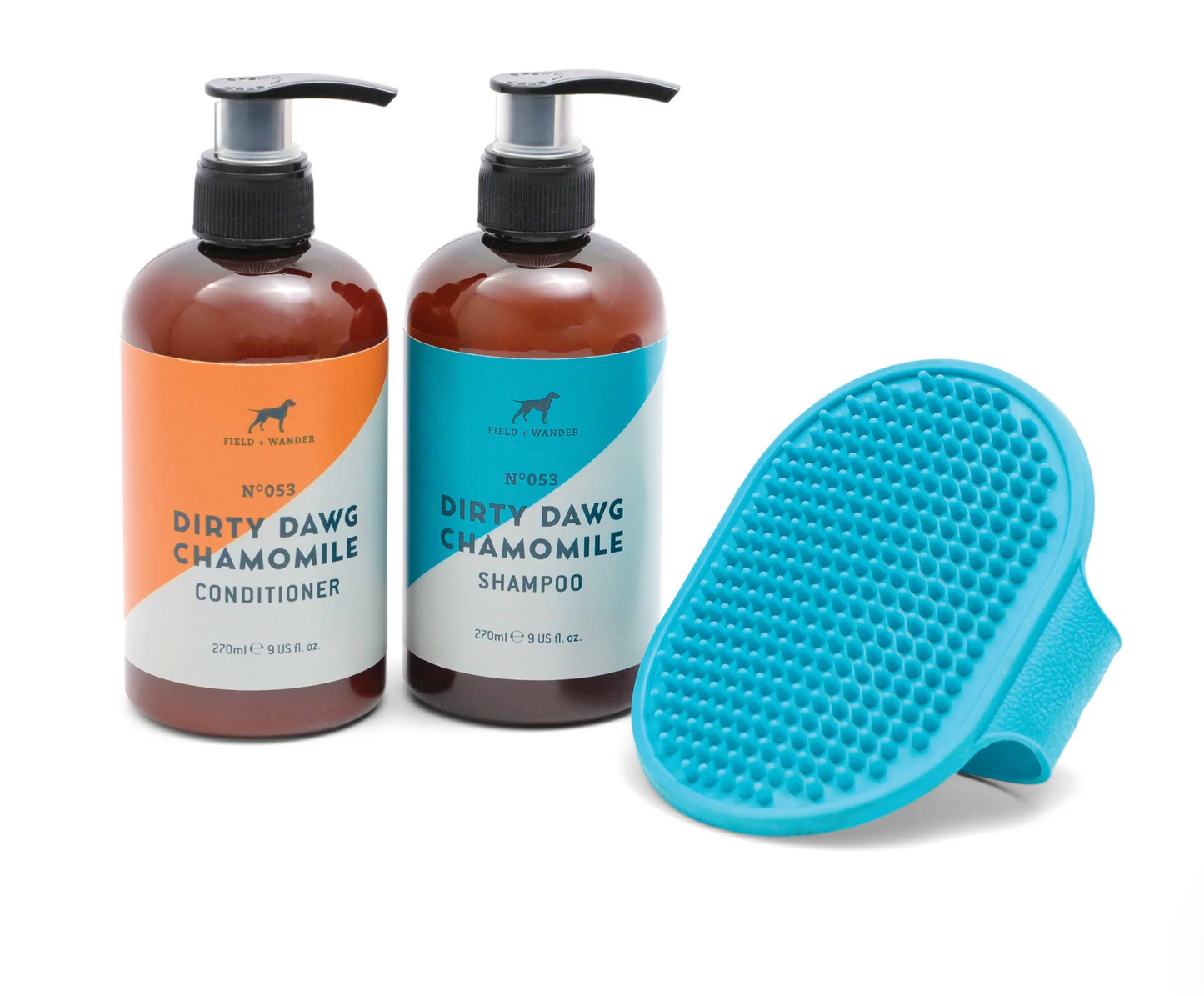 Dirty Dawg Grooming Set - Shampoo, Conditioner, Brush