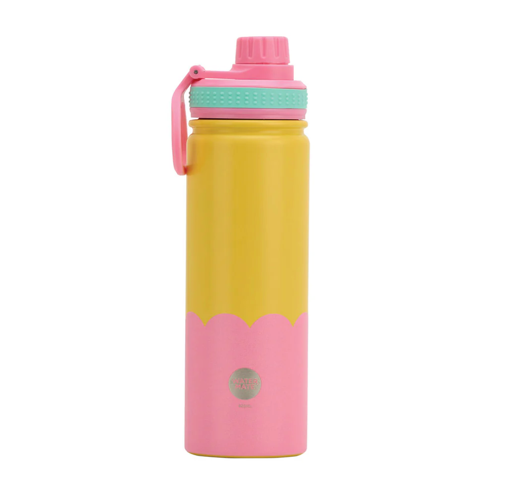 Watermate Drink Bottle - Stainless Steel - Wave - 600ml