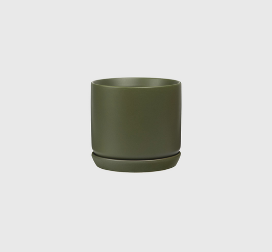 Medium Oslo Planter - Navy Avocado, Tabacco, White