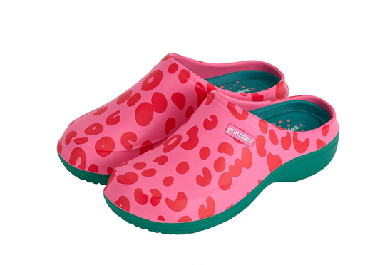 Gummies - Memory Foam Clogs  - Taupe, Cheetah Spot Pink, Sage and Navy