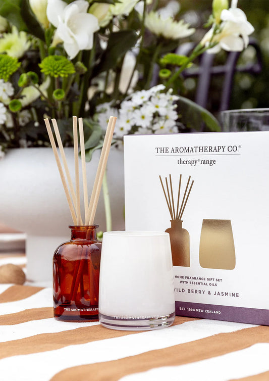 Therapy Mini Candle & Diffuser Gift Set - Wild Berry & Jasmine