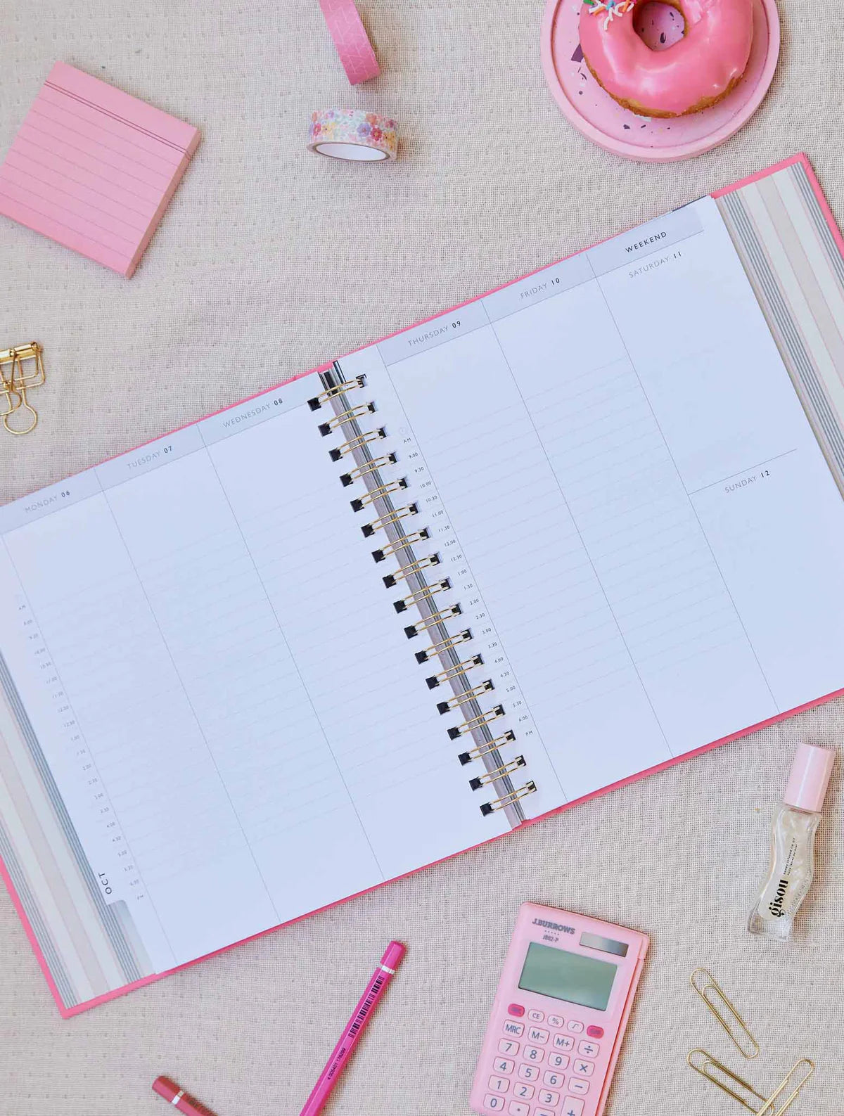 2025 Daily Hustle Planner. Pink × 3