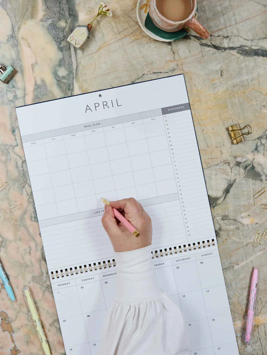 2026 Linen Planner & Calendar. Navy