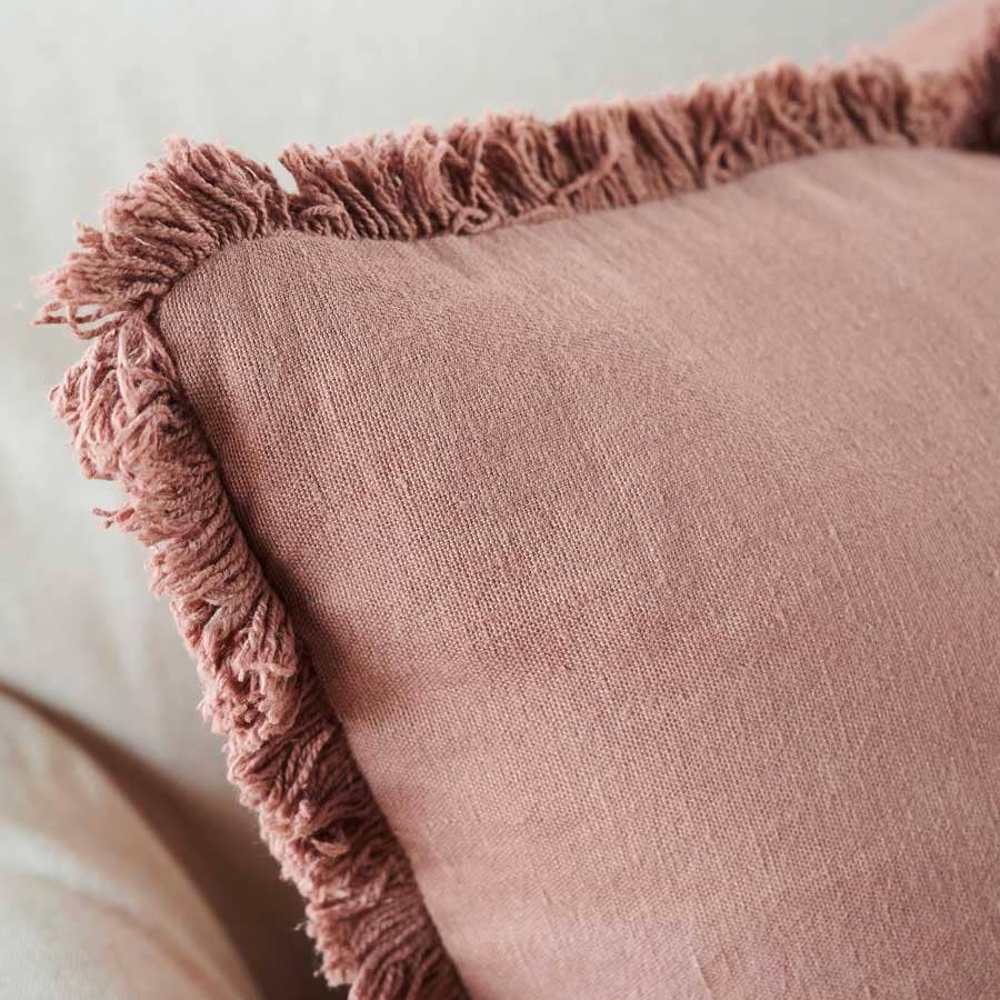 Luca® Boho Linen Cushion Desert Rose 40x60cm