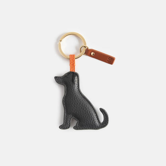 Charcoal Labrador Novelty Keyring