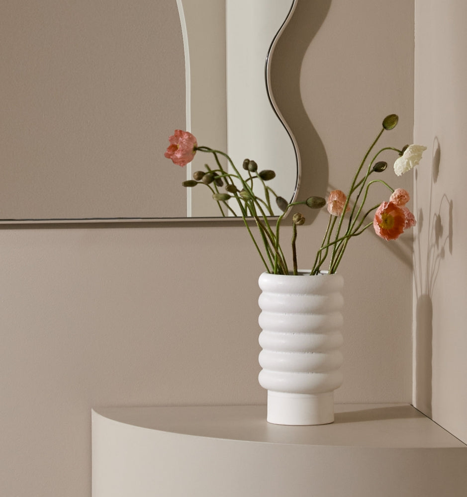 Alder Vase Tall Snow