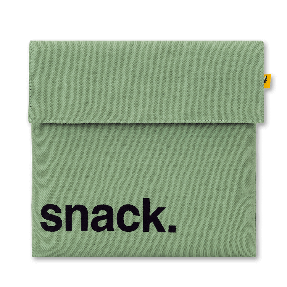 Flip Snack Bag 'Snack' Moss