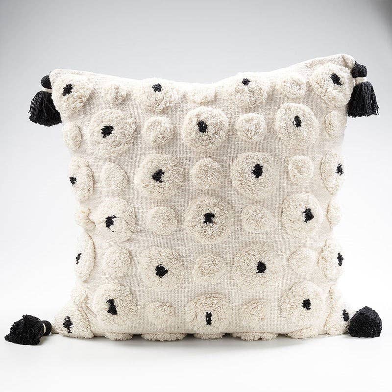 Fleur de Fleur Cushion White/Black 50x50cm