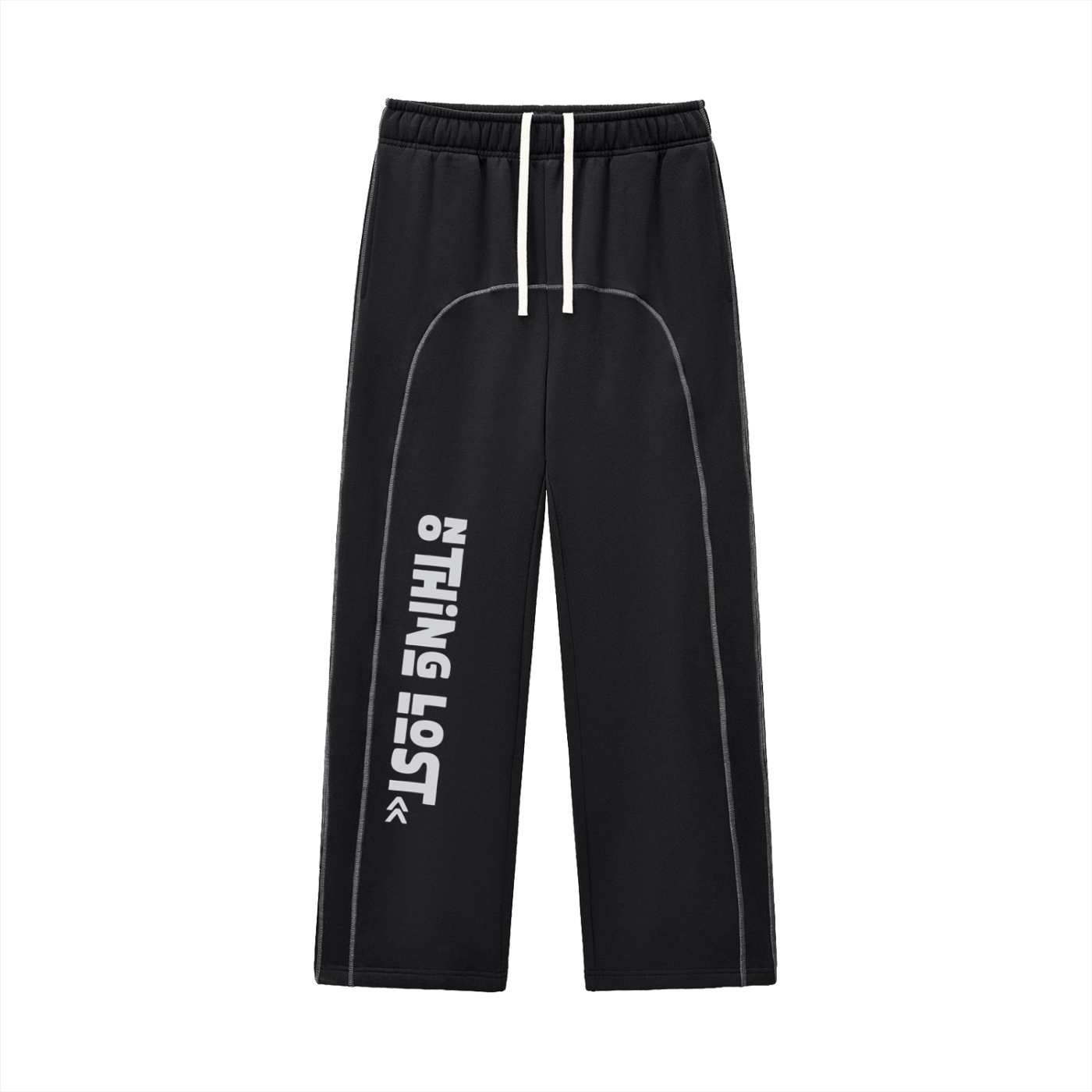 Nothing Lost Contrast-Stitched Fleece Sweatpant
