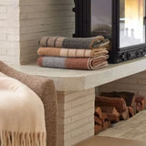Amalfi Velora Stitch Throw Brown/Grey