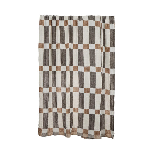 Academy Arlow Muslin Throw Rust Multi