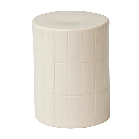 Boyd Ceramic Tile Stool 33x44cm Ivory