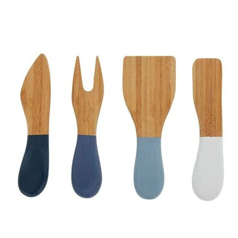 Bala Bamboo Cheese Knives (Sea)