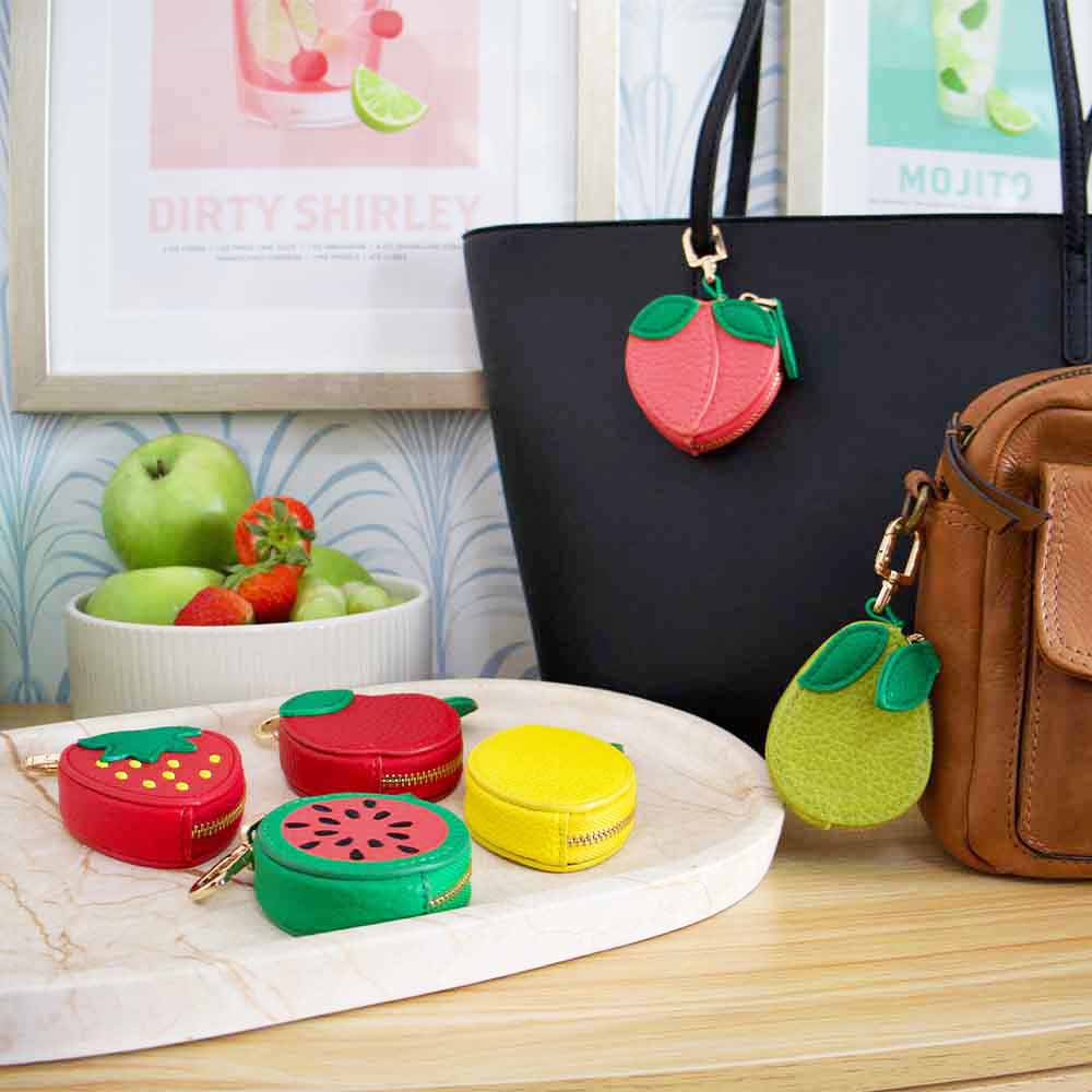 Fruit shaped bag charm
