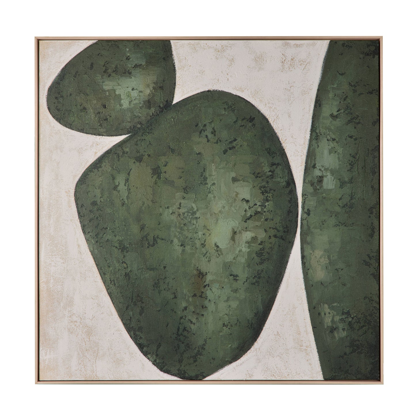 Verant Stones Wall Art Green & White