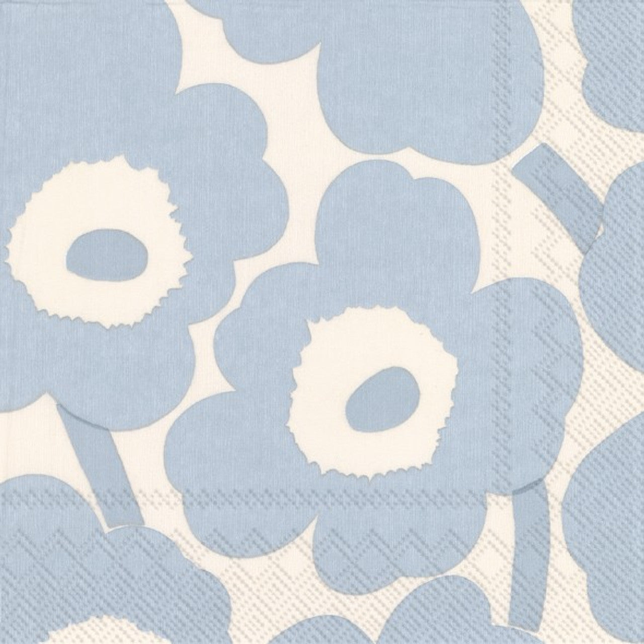 Marimekko - Unikko Cream Light Blue napkins