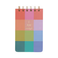 Ink Rainbow Check Twin Wire Notepad