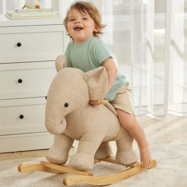 Rocking Tweed Elephant