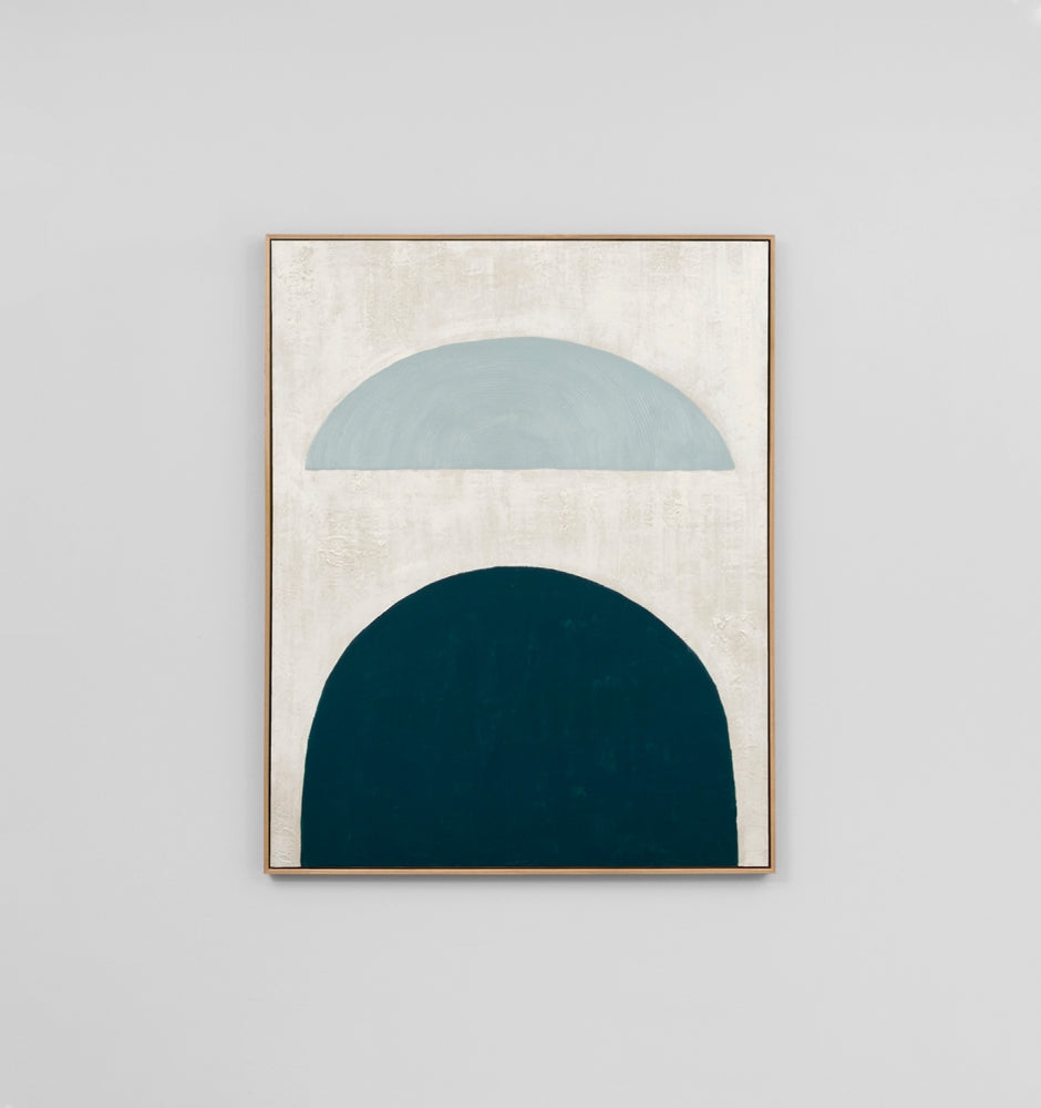 Sculpture Blue 1 Framed Painting