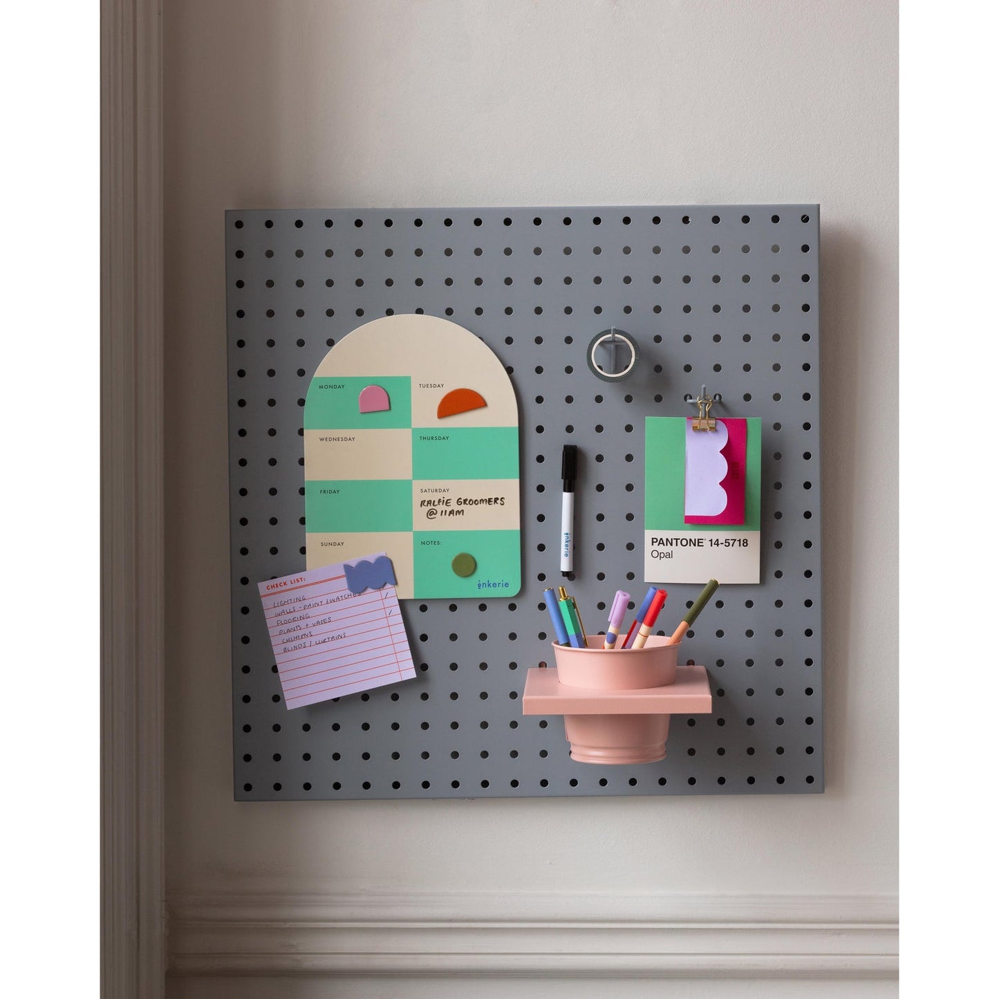 Magnetic Dry Erase Weekly Memo Board